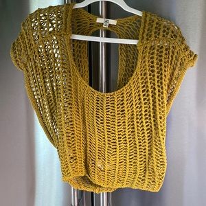 Ya Los Angeles crochet top Small Y2K
